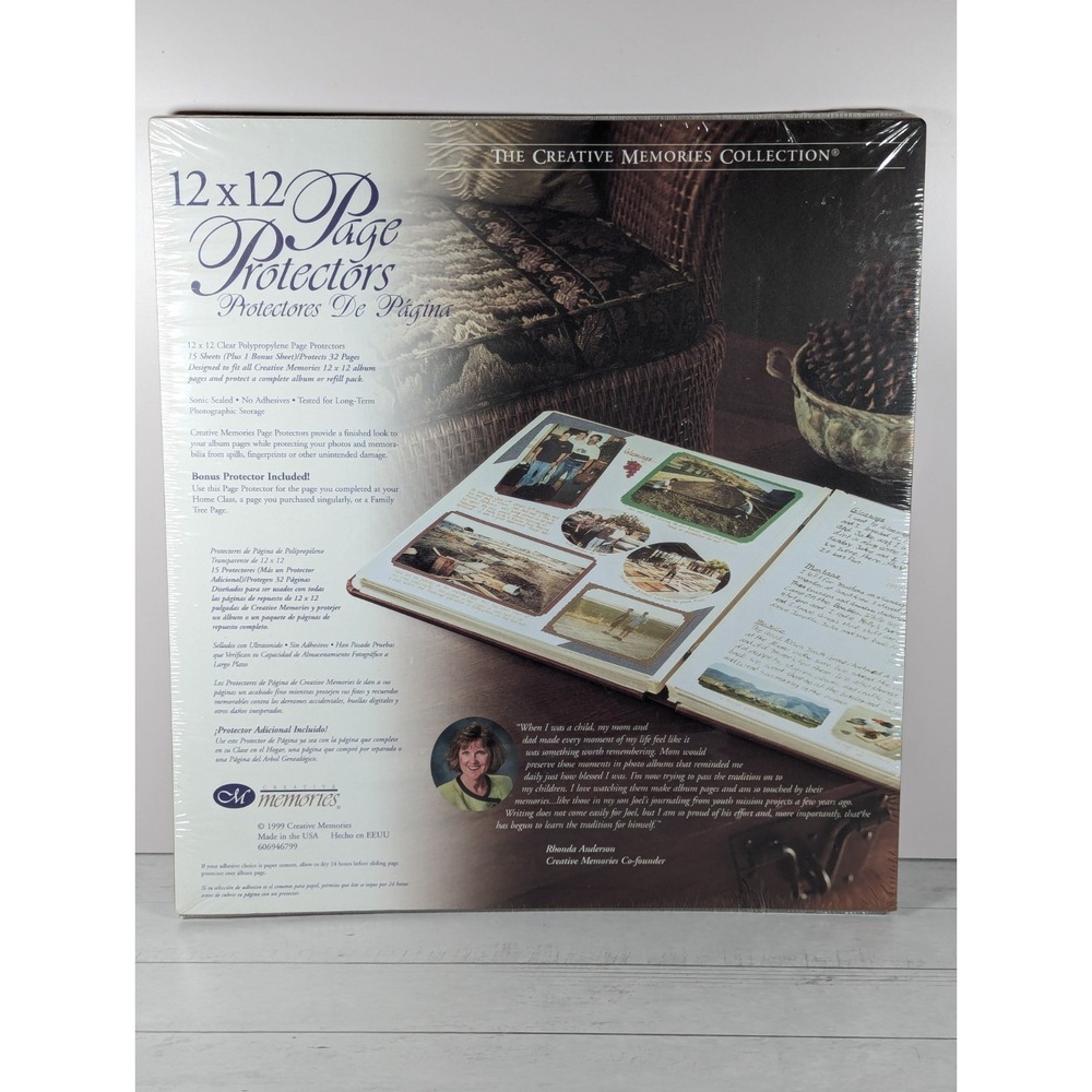 Creative Memories 12x12 Scrapbook Page Protectors Old Style Clear 15 Sheets NEW